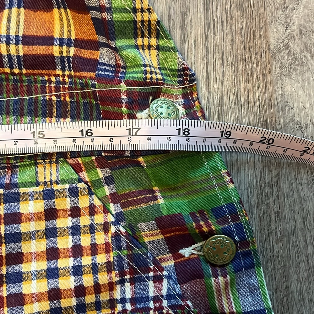 Oshkosh Bgosh Vtg 60’s Vestbak union Maid!!denim plaid overalls dead stock NWOT! - Picture 15 of 16